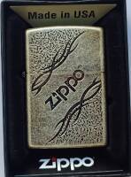 121 FB Filigree Logo - зажигалка Zippo Antic Silver
