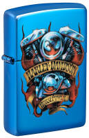 46216 Зажигалка ZIPPO Harley-Davidson® с покрытием High Polish Blue, латунь/сталь, синяя, глянцевая, 38x13x57 мм