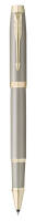 T 328 Sand Ручка роллер Parker IM Sandstone Champagne PVD Trim (2235419) стержень F (0.5мм) черные чернила подарочная коробка